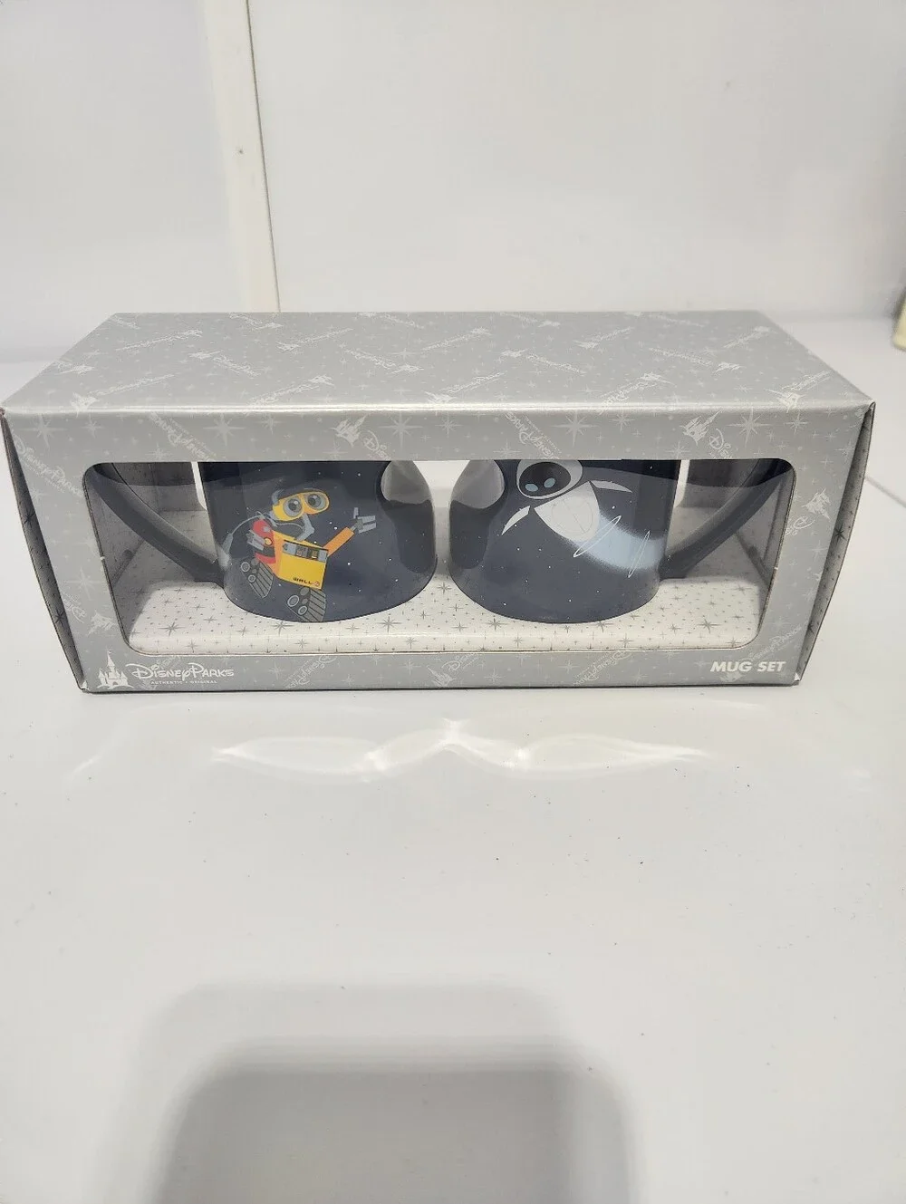 Disney Parks WALL·E and EVE Blue Mug Set